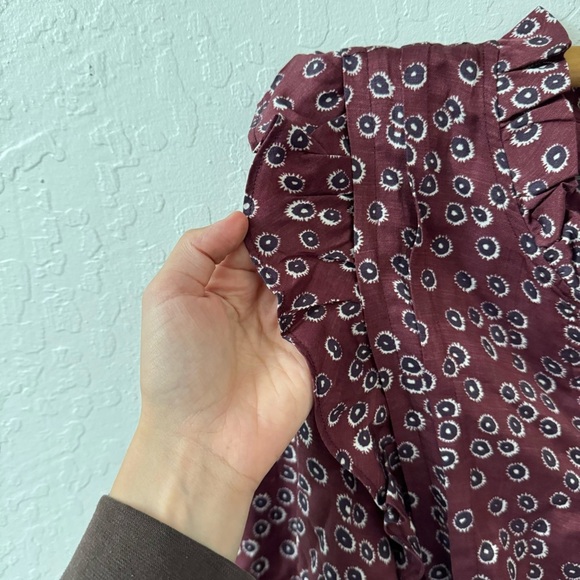 Outerknown Stardust midi dress plum laurel Cotton Silk L - Picture 7 of 10